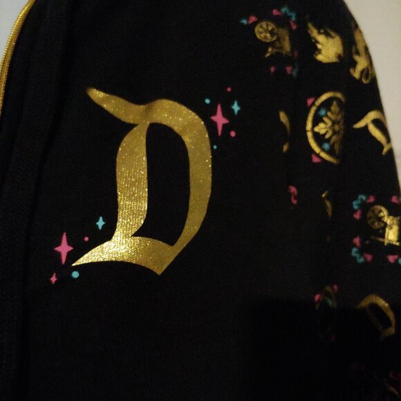 Disney Sleeping Beauty Castle Gold Full Zip Hoodie M Storybook Nostalgic - Picture 4 of 12